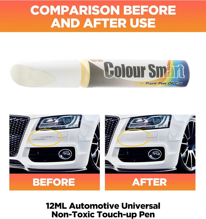 AOCISKA Car Scratch Remover,Car Paint Scratch Repair,Car Scratch Remover Pen,Car Accessories Car Pro Mending Car Remover Scratch Repair Paint Pen,Touch Up Paint for Cars Paint Scratch Repair (White) - Image 2